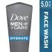 Dove Men + Care Hydrate Plus Face Wash - 5 fl oz - Buy Online on GoSupps.com