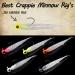Crappie Baits Kit - 20 Piece Minnow Fishing Lures for Crappie, Panfish, Bluegill - Buy Online on GoSupps.com