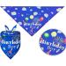 Dog Birthday Bandana Hat Set | Party Supplies for Small & Medium Dogs | Cute Blue Scarf for Puppy Celebrations - Buy Online on GoSupps.com