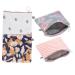 Iwowhero 4 piece of travel menstrual bag period pockets pocket bag tampon bag kit for the first period sanitary napkin storage pocket travel ladies bond girl-pad