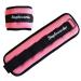 Steppofard weight cuffs foot/wrist weight fitness set 0.3kg to 1.0kg 1 pair for legs and arms weight for fitness movement running jogging gym aerobic 2 * 0.5kg - pink