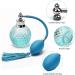 Coolrunner Crystal Art Vintage Style Refillable Perfume Atomizer Long Spray Bottle 100ml (Blue) - Buy Online on GoSupps.com