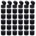 OLYCRAFT 36pcs Black Flip Top Caps with 0.12 inch Orifice Plastic Flip-Open Caps Replacement Flip-Top Cap Flip Top Dispensing Caps for Squeeze Bottles Shampoo Moisturizer Neck Diameter 20mm