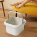Bassin de bain de pieds portable offrant une exp rience massage pratique et relaxante pour les pieds fatigu s. Bassin pour le bain Seau pour Blanc 21.5 x 25 x 23.5 cm Blanc 1 unit (Lot de 1) - Buy Online on GoSupps.com