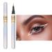 Liquid Eye Liners Waterproof Matte Fine Tip Liquid Eyeliners Smooth Highly Pigmented Long-Lasting Eye Liners for Halloween Eye Makeup Shows Fit All Eye Shapes Uaxiu 03#