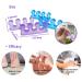 2 Pairs Gel Toe Separators for Overlapping Toes - Toe Alignment Pedicure Spacers - Big Toe Corrector (Blue + Purple) - Buy Online on GoSupps.com