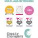 Cheeky Chompers Neckerchew Baby Bib with Teether | Midnight Stars Design | Reversible Dribble Bib for Teething Toddlers - Buy Online on GoSupps.com