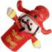 Laspi Chinese NewYear Candy Package Box God Of Wealth Figurine Candy Jar For Pastries Candy Spring Festival Candy Box Festive Decorations Yellow - Buy Online on GoSupps.com