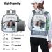 Clear Stadium Approved Mini Backpack 12x12x6 - Heavy Duty PVC Plastic Transparent Bag for Festival, Games, Travel - Gray - Buy Online on GoSupps.com