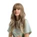 Esmee 24 Wigs for Women Synthetic Wigs Long Wavy Blond with Fluffy Air Bangs Light Blonde Synthetic 24 Inch (Pack of 1)