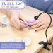 SAVILAND Black Mini UV LED Nail Lamp for Gel Polish Curing | Rotatable Light with Securing Clip for Manicures at Home - Buy Online on GoSupps.com