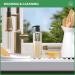 Pack of 2 - Bar5F 16 oz Plastic Lotion Bottles with Black & White Pumps | Refillable & Leak Proof for Shampoo, Moisturizer, Face Cream & Hand Soap - BPA Free - Buy Online on GoSupps.com