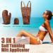 Self Tanning Mitt Applicator Kit | GRINEER 3-Piece Set Tanning Mitt Mini Face Mitt & Back Lotion Applicator (Leopard) for Flawless Sunless Glow - Buy Online on GoSupps.com