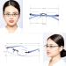 Buy Feivsn 3 Pack Borderless Reading Glasses for Women | UV400 Light Spring Hinge Readers | Elegant Artistic Style | Best-Selling 2.25x Set - Buy Online on GoSupps.com