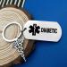 Oubaka Diabetic Keychain - Medical Alert Jewelry for Diabetes - Emergency Health Symbol Gift for Men, Women, Girls, Boys - Buy Online on GoSupps.com