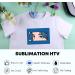 HTVRONT Sublimation Vinyl for T-Shirts - 12 X 8FT Glossy Clear HTV for Cotton - Wash Durable Sublimation Vinyl - Buy Online on GoSupps.com