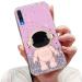 Tivenfezk Nadoli for Samsung Galaxy A70 astronaut Hidden Standh lle caricature glitter stand soft silicone bling transparent protective cover samsung galaxy a70 pink
