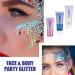 3PCS Body Glitter Face Glitter Gel - Safe Chunky Sequins for Festivals Parties & DIY - 50ml | Sparkling Makeup for Face Body Hair & Nails - Buy Online on GoSupps.com