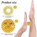 2 Magnetic Acupressure Balls & 8 Finger Massage Rings Set - Golden Acupressure Therapy for Pain Relief & Sensory Skills - Buy Online on GoSupps.com