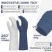 Vgo Lined Cleaning Gloves - Latex Free, Antislip, Reuseable Household Gloves in TPE - Super Thicker, Multifunctional Kitchen, Bathroom, Gardening Gloves - 1 Pair Large (Dark Blue) - Buy Online on GoSupps.com