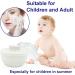 Large Fluffy Body Powder Container | Baby Care Face/Body Villus Powder Puff Box | Talcum Powder Container with Hand Holder - White - Buy Online on GoSupps.com