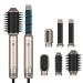 Ukliss styling brushes Airstyler 6 in 1 Fhnbrush warm air brush hair dryer with automatic curling iron smoothing brush give the hair volume smooth curl and blow dry hair golden