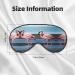 SSIMOO Flamingos On The Beach Eye Mask - Double-Sided Light Blocking for Better Sleep | International Shipping - Buy Online on GoSupps.com