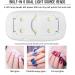 Buy Mini LED UV Nail Lamp 6W - Portable Gel Nail Dryer for Professional Manicure | Pink Nail Art Tool - Buy Online on GoSupps.com