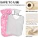Pink Christmas Snowflake Heat Bottle - 2L Water Heating Pillow for Neck & Shoulder Pain Relief - Buy Online on GoSupps.com