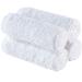 Hammam Linen Washcloth Set Premium Original Turkish Cotton, Hotel Quality for Softness & Absorbency Face Towels for Hand, Kitchen & Cleaning (White 600 GSM) 13 in X 13 in Towel White