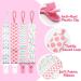 Dudoct 8 Pcs Dummy Clips for Girls | Baby Pacifier Holder Straps with Plastic Clasp & Silicone Ring Adapter | Fits All Dummies, Soothers, Teething Toys | Newborn Essentials - Buy Online on GoSupps.com