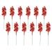 BEBIKR 12pcs Artificial Picks Christmas Branches for Spring Festival New Year Holiday Home Decoration Craft Branches