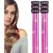 Hair Tinsel | 6 Shiny Clip in Hair Tinsel Kit | Colorful Fairy Glitter Hair Tinsel Clip Smooth for Christmas Daily Life Birthday Hot Pink - Buy Online on GoSupps.com