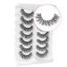 Onlyall Lashes Natural Look False Eyelashes Volume Lashes Mink Soft Eye Lashes Fluffy False Lashes 13MM A12 A12 Natural Wispy (8MM-13MM)