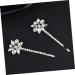 minkissy Rhinestone Bobby Hairpins Bobby for Women Bling Bobby Crystal Hair Pin Decorations Metal Hair Clips for Women Hairpins Hair for Women Trendy Hair Clips Ponytail Miss Girl - Buy Online on GoSupps.com