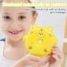 Smileshiney Children's Bath Sponge | Scrubber Sponge Bath Ball for Kids - Honeycomb Design Bathing Accessories for Travel Hotel Bathroom Home and Dormitory Yellow - Buy Online on GoSupps.com