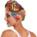 Butterfly on Lantana Flower Hair Towel 2 Pack - Super Absorbent Quick Dry Hair Turbans for Women & Girls - Buy Online on GoSupps.com