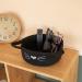 Small Woven Basket with Cat Ears - Cotton Rope Organizer for Nursery Room - Black 9.5 x 8.5 x 4 - Buy Online on GoSupps.com