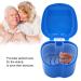 Prosthesis Cleaning Box | Orthodontic Storage & Soaking Cup with Sieve | Blue Mouth Guard Container - Buy Online on GoSupps.com