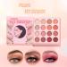 Eyeshadow Palette Eye Shadow Kit | Matte Shimmer Long Lasting Powder Makeup Book With Lip Color Professional Eye Shadow Kit For Women Girls Birthday Valentines Wedding Dating Travel Party Stage - Buy Online on GoSupps.com