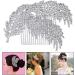 ifundom 1pc wedding hairpin bridal comb barrette rhinestone hair comb korean hair accessories bridal tiara bridal headpieces for wedding bride tiara flowers prom rhinestone bridesmaid - Buy Online on GoSupps.com