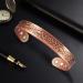 ENERCOPPEX Solid Copper Magnetic Bracelet - 99.9% Purity 8 Powerful Magnets Adjustable for Men & Women - Buy Online on GoSupps.com