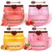 LZXLUKGIR 4PCS Lip Scrub and Mask Set,Strawberry and Honey Pot Lip Balm,Reduces Lip Lines Lip Exfoliator Scrub and Moisturizer,Repair Bee Lip Balm and Lip Scrub Set,Lip Mask Overnight