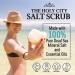 Revitalizing Dead Sea Salt Scrub Gift Box Set | Chemical-Free Lemongrass Exfoliator with Wooden Bowl - 16 fl oz - Buy Online on GoSupps.com