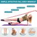 Allvodes Resistance Bands Set - 5 Latex Exercise Bands with Carrying Pouch | 5 Resistance Levels for Home Workout, Strength Training, Yoga & Pilates - Buy Online on GoSupps.com