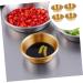 IMIKEYA Spice Dish 8 Pcs Stainless Steel Sauce Dish Multipurpose Can Stainless Steel Dessert Dishes 7X7X2.5cmx2pcs Goldenx2pcs - Buy Online on GoSupps.com