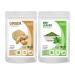 QURA Exim Ginger Powder 100gm + Mint Powder 100gm (Combo Pack of 2) Adrak Pudina
