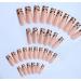Buy BABALAL Long Press on Nails - Square Fake Nails with Wild Cheetah Design | 24Pcs Brown Glue-ons for Fall - Acrylic French Tip Squoval Nails ANG07 - Buy Online on GoSupps.com