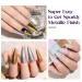 MIZHSE Pearl Chrome Nail Powder - Iridescent Mermaid Glitter, Holographic Solid Pigment - 6 in 1 Aurora Gold Silver Mirror Powder for Nail Art 004 - Buy Online on GoSupps.com