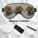 Gold Rose Print Double-Sided Eye Mask - Soft Light Blocking for Better Sleep | International Shipping Available - Buy Online on GoSupps.com